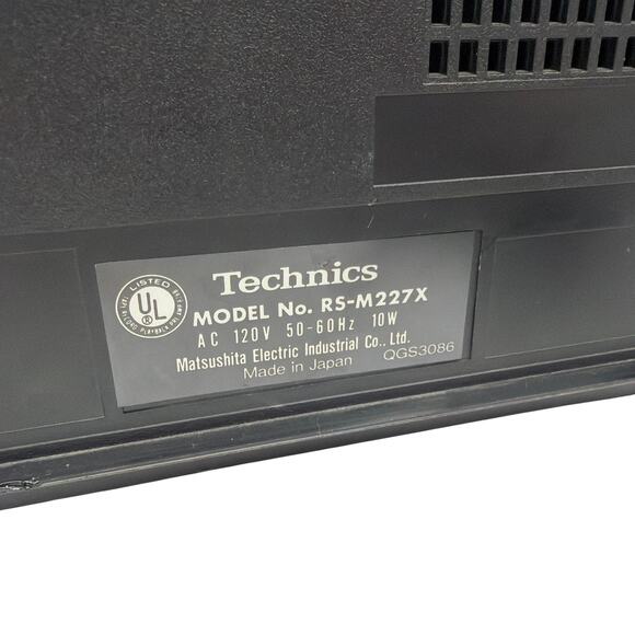 Technics RS-M227X Stereo Cassette Deck Tape Player (dbx) — For Parts/Repair - Picture 6 of 8